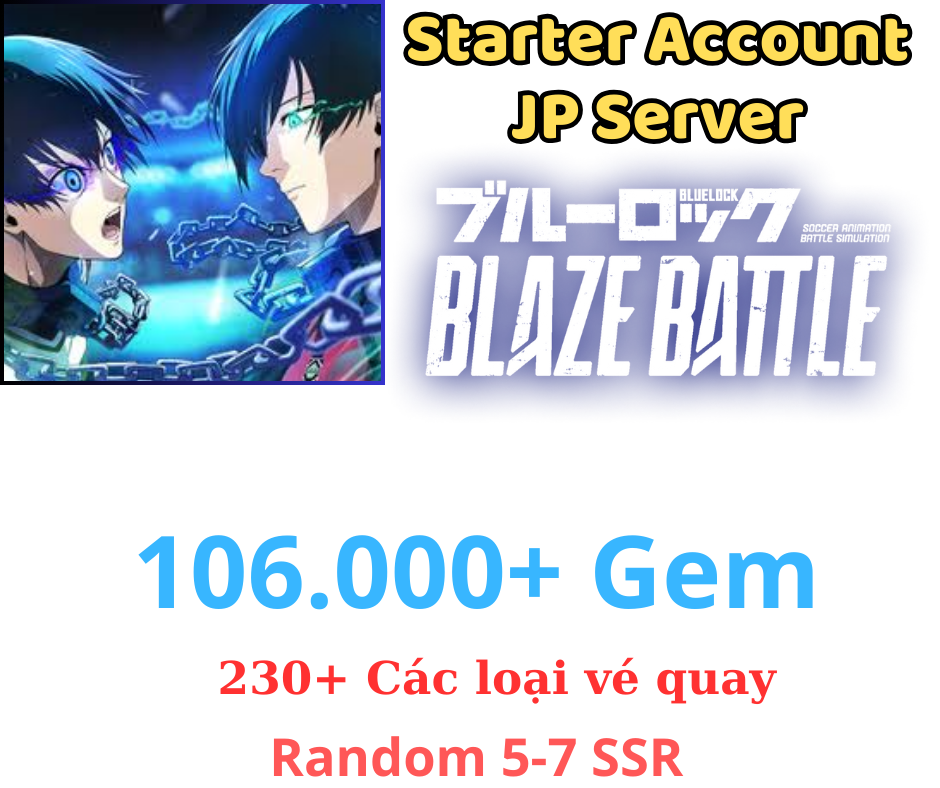 [JP] Blue Lock: Blaze Battle 106.000+ Gem